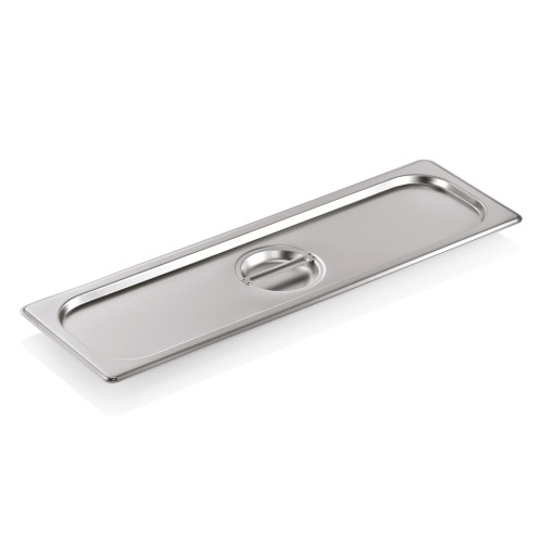 GN 2/4 Deckel, Materialstärke 0,7 mm. Material: Chromnickelstahl 18/8. Serie: GN 90.