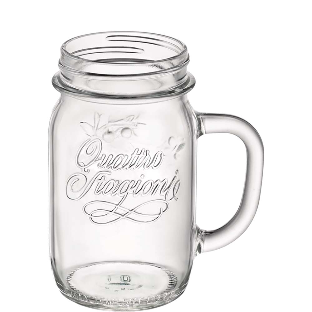 Quattro Stagioni Henkeldose m. Dkl. 0,3l /-/ mit Metallschraubdeckel, Bormioli Rocco