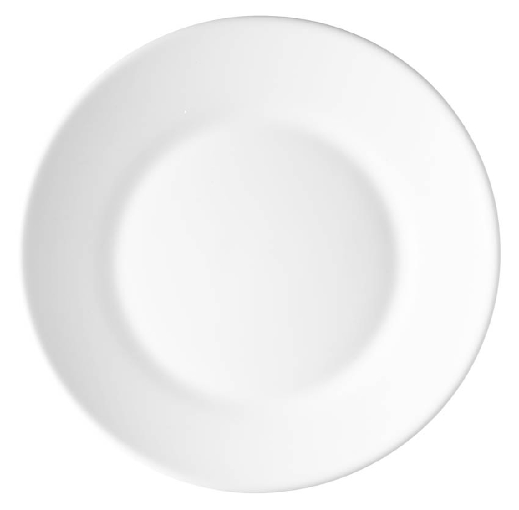 Dessertteller 19,5 cm Form Restaurant uni weiß ARCOPAL