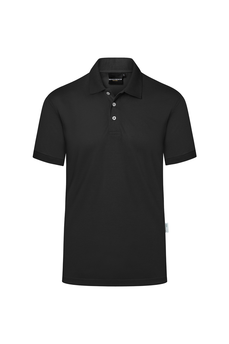 Herren Workwear Poloshirt Modern-Flair, aus nachhaltigem Material , GR. 5XL , Farbe: schwarz , von Karlowsky