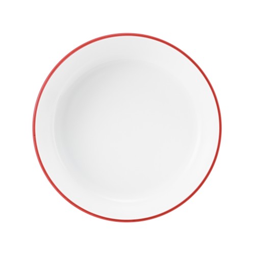 Seltmann Salats rund 13,5 cm, rund, Form: Community, Dekor: 57388 Streublume rote Linie, hohe Kantenschlagfestigkeit, Made in Germany