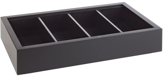 Besteck- / Universal-Box 53 x 32,5 cm, H: 11 cm Buche, massiv, Farbton Wenge 2- teilig, Box und herausnehmbarer Einsatz 4