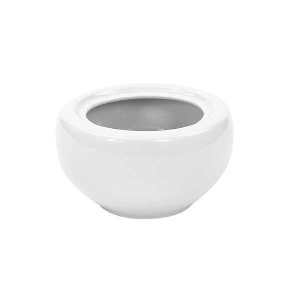 Zuckerdose Unterteil 0,25 l - Form: Universo -, weiss - aus Porzellan. Hersteller: Eschenbach., "Made in Germany".