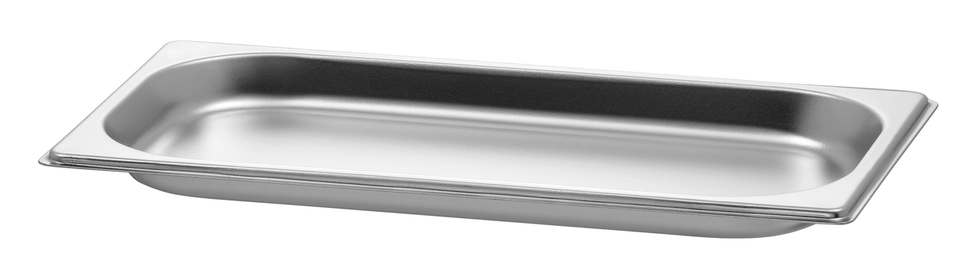 Bartscher GN-Behälter, 1/3, T20 | Ausführung:Ohne Perforation | Maße: 32,5 x 17,6 x 2,0 cm.Gewicht: 0,25 kg