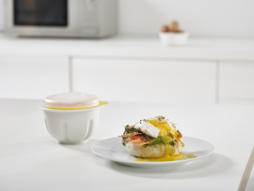 Joseph Joseph M-Poach - Mikrowellen Ei-Pochierer - weiß/gelb