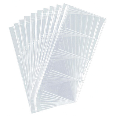 DURABLE Visitenkartenhülle Kunststoff transparent 10 St./Pack.