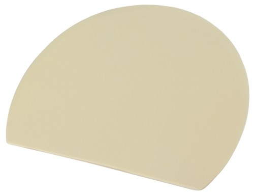 Kesselschaber aus elfenbeinfarbenem ABS-Kunststoff Länge: 19,5 cm, Breite: 15 cm