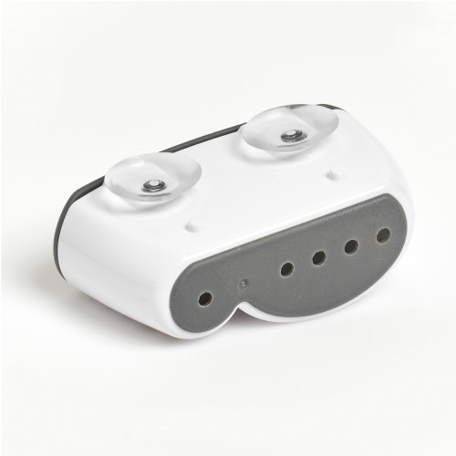 Spülbecken-Organizer, Kunststoff, weiß/grau. Länge: 150 mm. Breite: 55 mm. Höhe: 85 mm