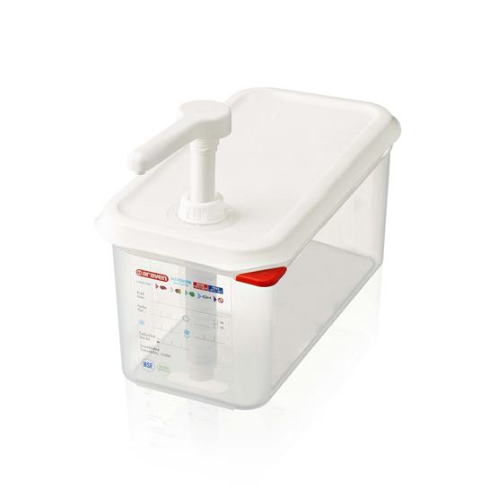 ARAVEN SAUCEN-DISPENSER GN1/4 Durchsichtig 10ML