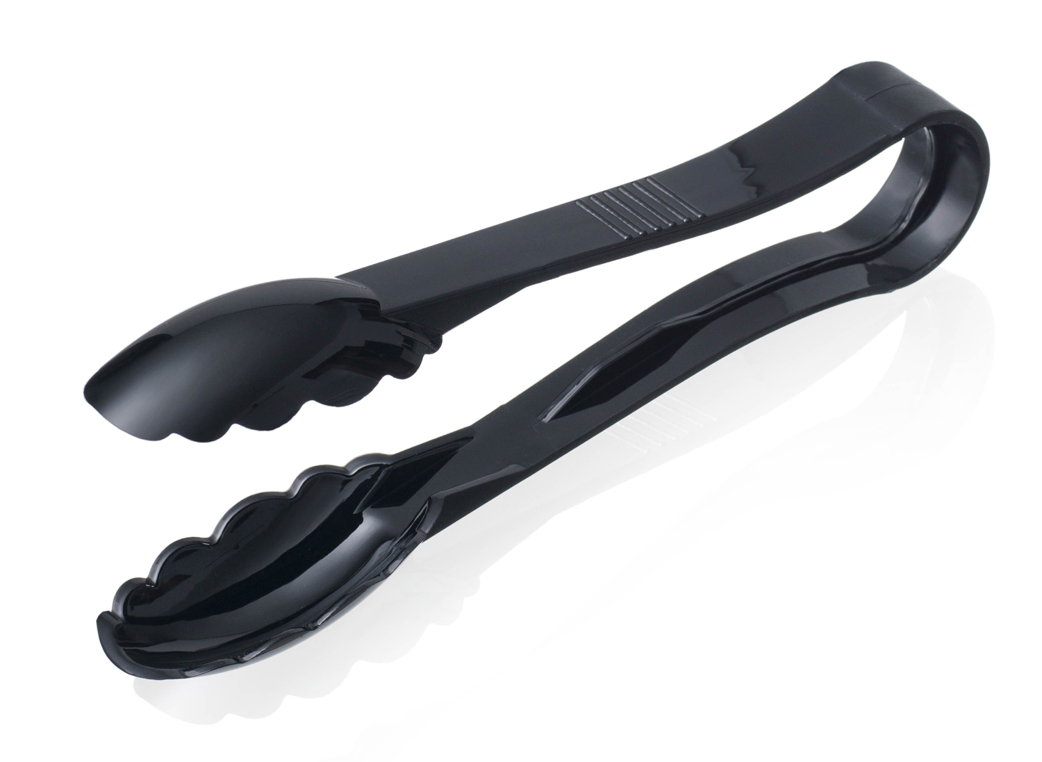 ARAVEN Salatzange mit 23cm Länge aus Polycarbonat, schwarz