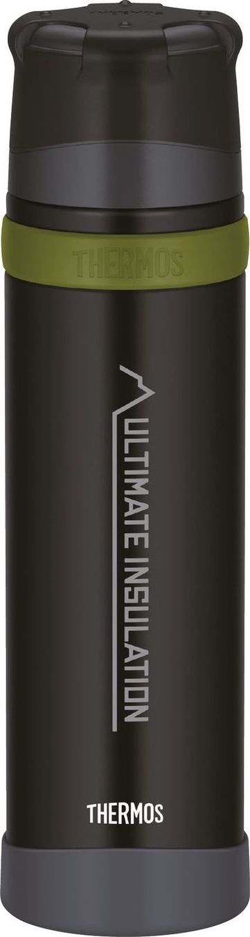 Thermos Isolierflasche MOUNTAIN charcoal schwarz 0,9l