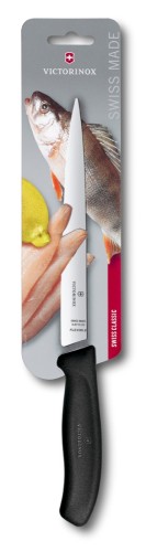 Victorinox SwissClassic, Filetiermesser, normal, 20 cm, schwarz Blister