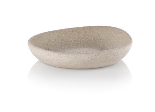 Seifenschale Roda Zement beige 12,0x11,0x2,5 cm von Kela
