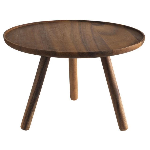 APS Buffetständer -ACACIA-, Ø 30,5 cm, H: 20 cm, Akazienholz