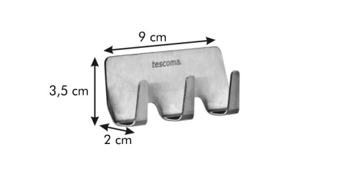 Rostfreier 3-Haken PRESTO rostfreier Edelstahl