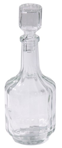 Ersatzflasche Öl/Essig mit Stöpsel zu Menage  5-teilig Senf, Essig, Öl, Salz  Pfeffer aus Edelstahl 18/0, hochglänzend, mit