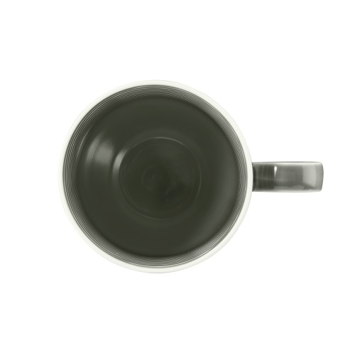 Seltmann Becher mit Henkel 0,35 l mit Relief, rund mit Relief, Form: Beat, weiss Perl8, hohe Kantenschlagfestigkeit, Made in Germany