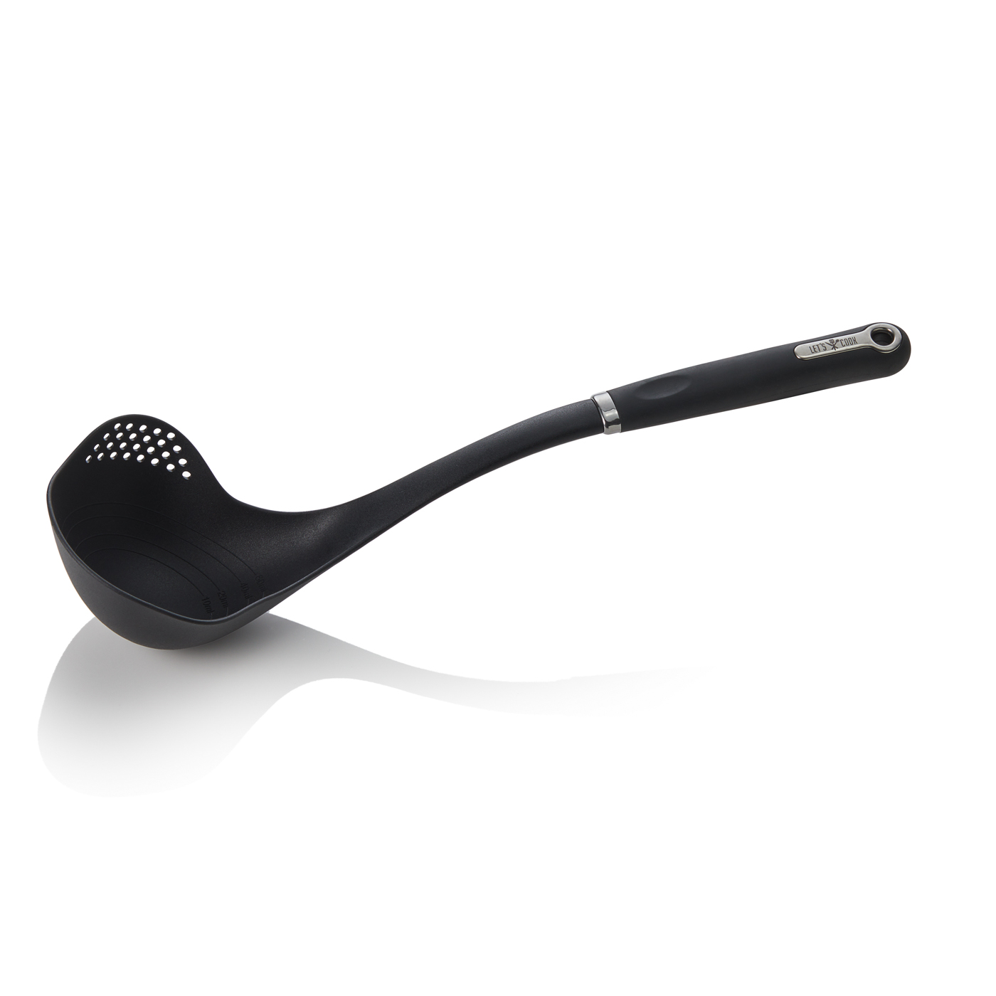 Schöpfkelle, 35,7 cm, Nylon/Edelstahl Mit gummiertem Griff und Aufhängeöse