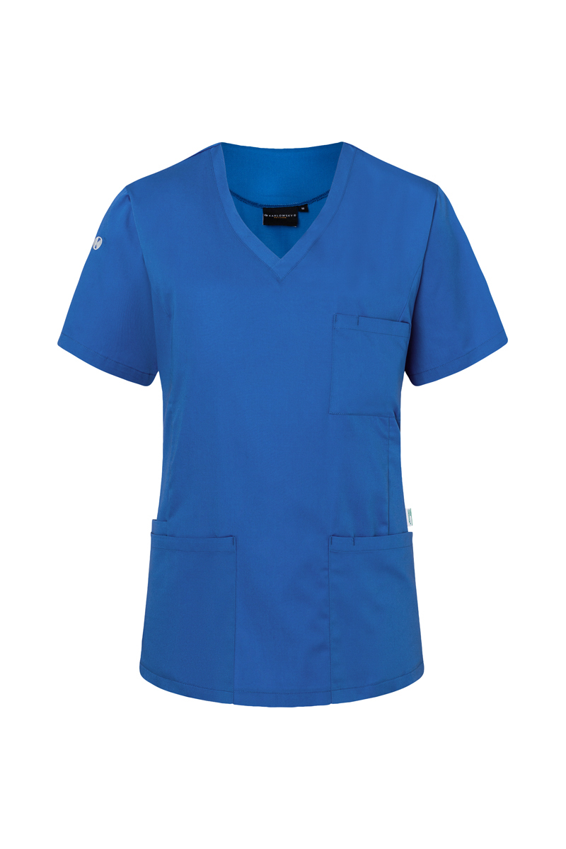 Kurzarm Damen-Schlupfkasack Essential, aus nachhaltigem Material , GR. M , Farbe: königsblau , von Karlowsky