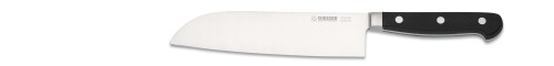 Santoku japanische Form 18 cm, POM, schwarz Giesser