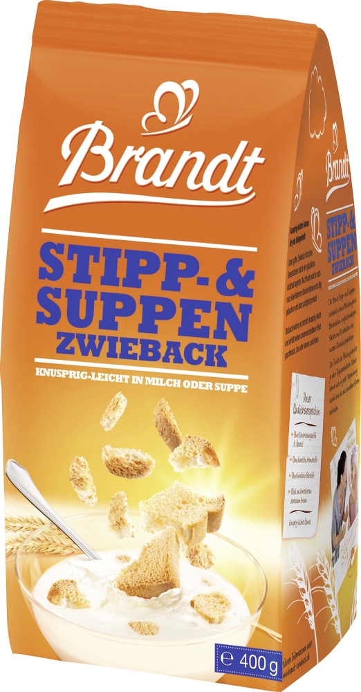 Brandt Stippzwieback 400G
