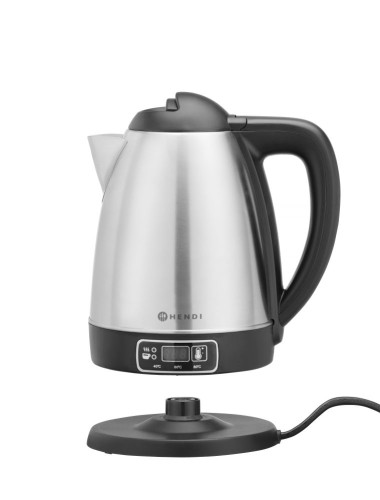 Elektrischer Wasserkocher mit Temperaturregelung, HENDI, 1,8L, 230V/1800W, 225x168x(H)288mm