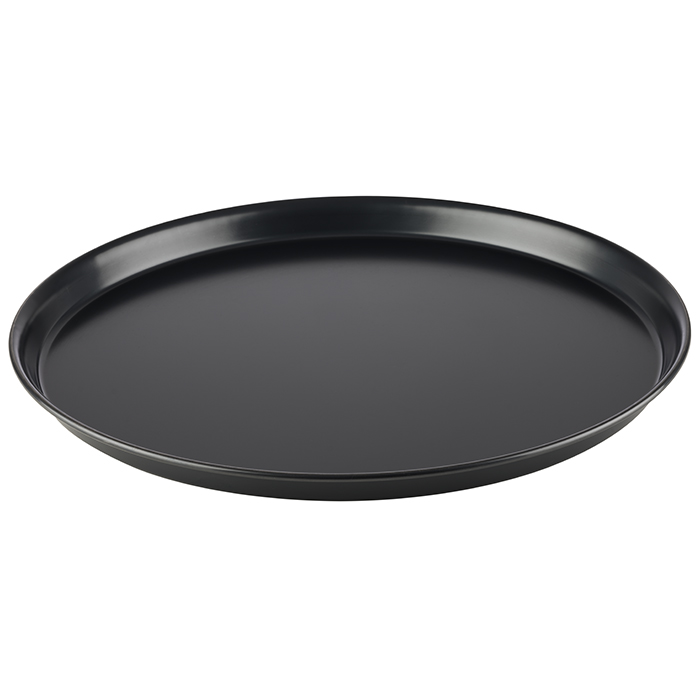 Pizzablech Ø 40 cm, H: 2,5 cm Blaublech, nicht beschichtet Boden: Ø 38 cm Materialstärke ca. 1 mm hitzebeständig bis 360°C