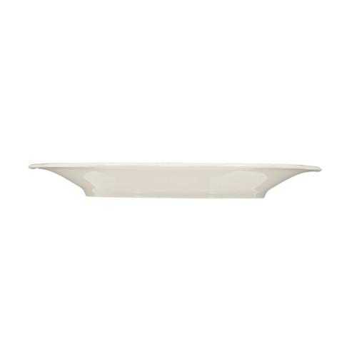 Seltmann Brotteller rund 17,5 cm, rund mit Relief, Form: Rubin, weiss cream, hohe Kantenschlagfestigkeit, Made in Germany