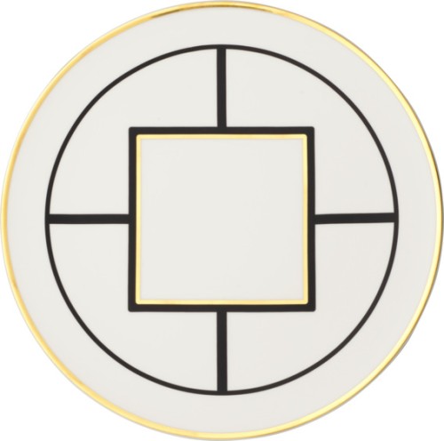 Villeroy & Boch Kuchen-/Tortenplatte, 33 cm Durchmesser, Serie MetroChic