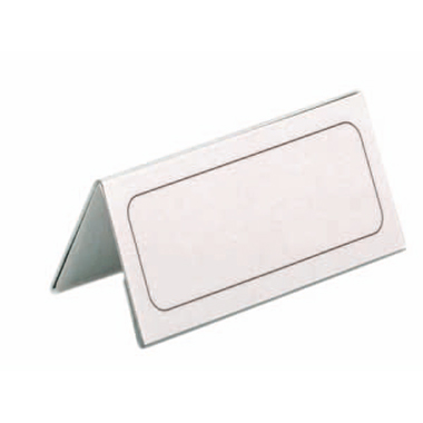 DURABLE Tischnamensschild 150 x 61/122 mm (B x H) Hartfolie transparent 25 St./Pack.