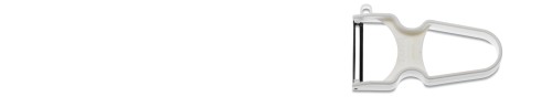 Giesser Sparschäler mit Pendelklinge weisser Griff Klingenlänge 4 cm Gesamtlänge: 12 cm