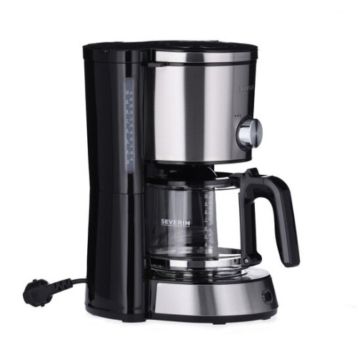 Severin Filterkaffeemaschine "TYPE Switch", ca. 1000 W, bis 10 Tassen, AromaSwitch, beidseitige Wasserstandsanzeige, automatische