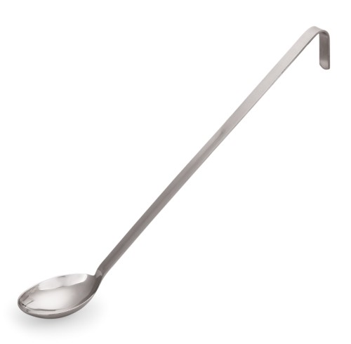 Gießlöffel SERIE 2083. geschlossen, längs. Chromnickelstahl, › mit fugenlosem Hakenstiel