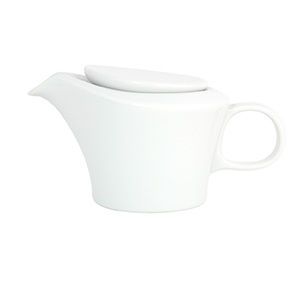 Teekanne 0,40 l - Form: Calla - weiss - aus, Porzellan. Hersteller: Eschenbach. "Made in, Germany".