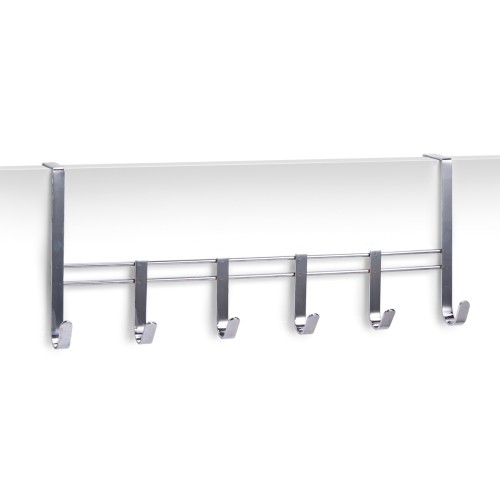 Zeller Türhängeleiste, 6-er, Metall verchromt