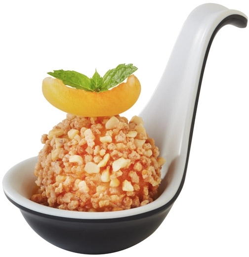 Dressinglöffel Ø 6 cm, Länge 34 cm SAN, weiß hitzebeständig bis zu + 100°C spülmaschinengeeignet stapelbar nicht