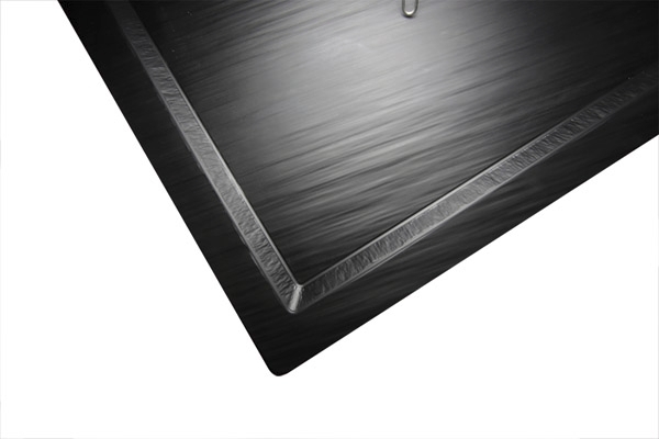 GN 1/1 Tablett -SLATE- 53 x 32,5 cm, H: 1,5 cm Melamin, schwarz, Schieferlook spülmaschinengeeignet stapelbar nicht