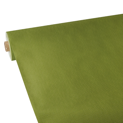 Tischdecke, stoffähnlich, Vlies "soft selection plus" 25 m x 1,18 m olivgrün von PAPSTAR