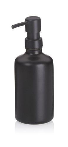Seifenspender Leonie Keramik schwarz 20,0 cm 7,5 cm Ø 300,0 ml von Kela