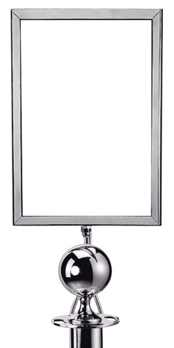 Schilderhalter PERSONENLEITSYSTEM SERIE CLASSIC. Schilderhalter DIN A4 für Kugel.