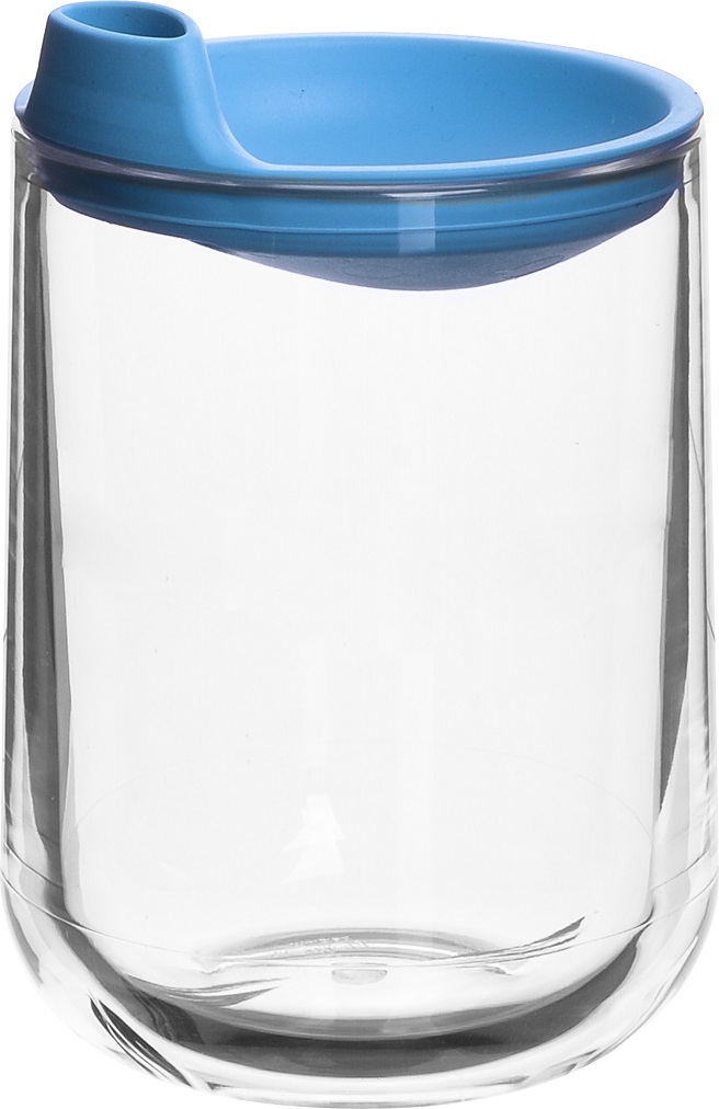 Roltex Schnabelaufsatz für Becher Universal 28 cl, Farbe: blau, Material: Elasto, passend für alle Funky Becher sowie 373-328 und 373-329