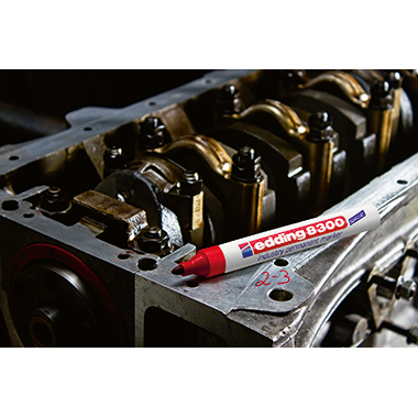 edding Permanentmarker 8300 industry 1,5-3mm rot