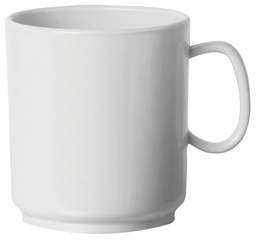 WACA Henkelbecher FUN aus Polypropylen, in weiss. Kapazität: 0,25 l. Durchmesser: 7 cm.