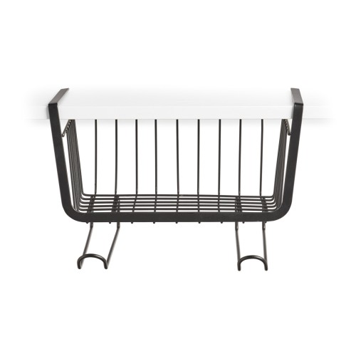 Unter-Fachbodenregal, Metall, schwarz. Länge: 320 mm. Breite: 260 mm. Höhe: 193 mm