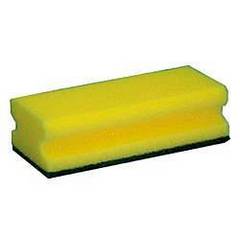 Clean Clever Scheuerschwamm 7 x 15 cm, 6er-Pack gelb/grün