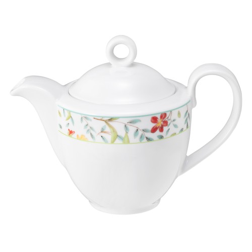 Seltmann Kaffeekanne 1 0,38 l, rund, Form: Community, Dekor: 57401 Landhaus, hohe Kantenschlagfestigkeit, Made in Germany
