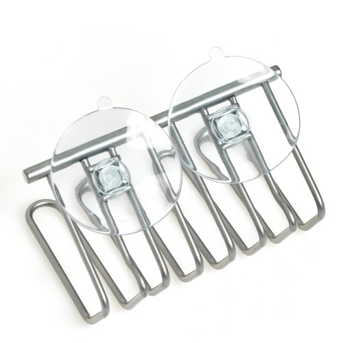 Schwammhalter m. Saugnäpfen, Metall. Länge: 115 mm. Breite: 60 mm. Höhe: 65 mm