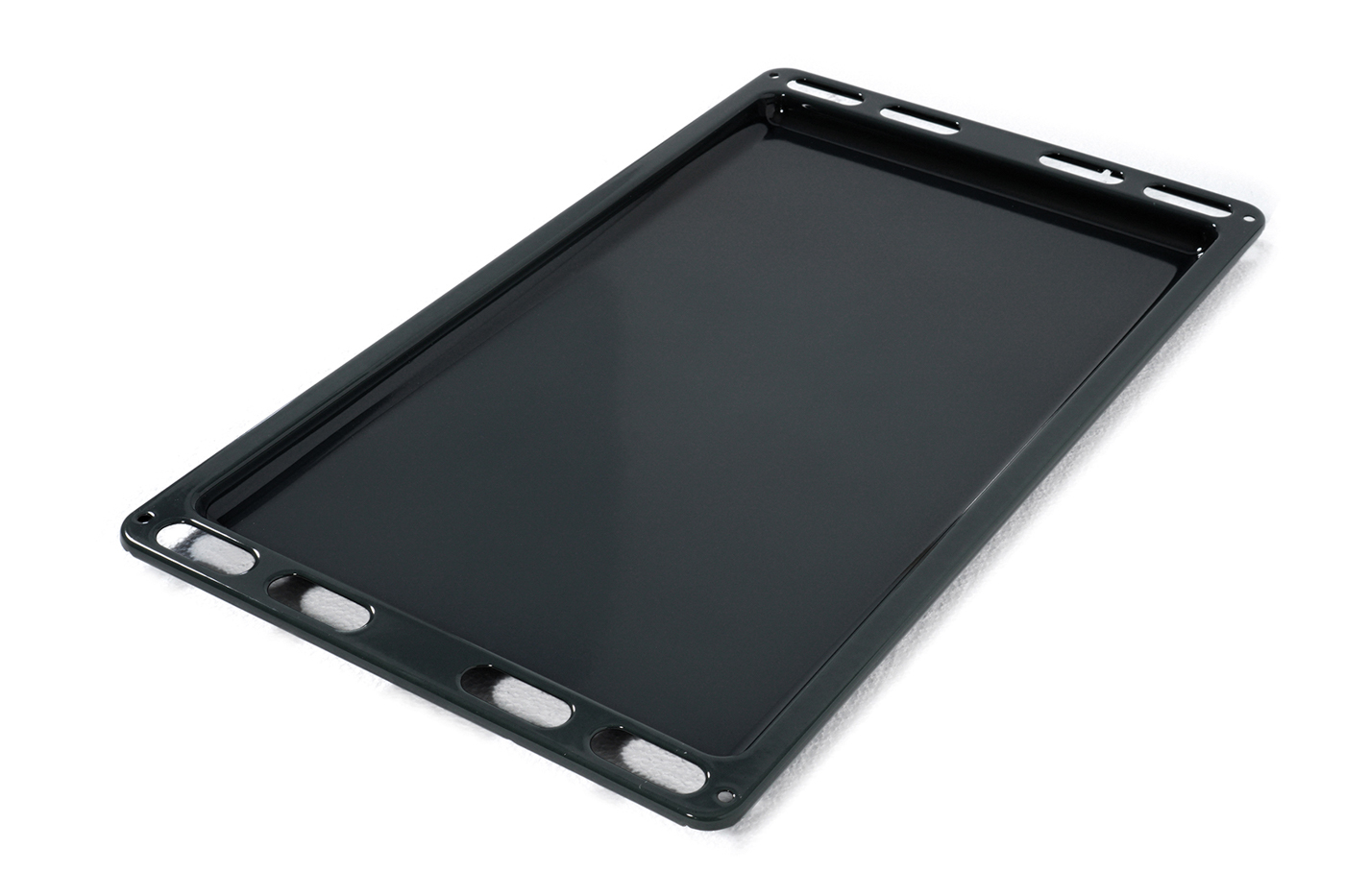 Bartscher Backblech | Material: Stahlblech,Emailliert | Maße: 66,6 x 37,6 x 2,5 cm. Gewicht:2 kg