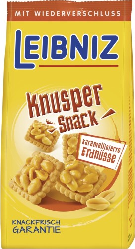 Bahlsen Leibniz Knusper Snack Karamell Erdnuss 175G