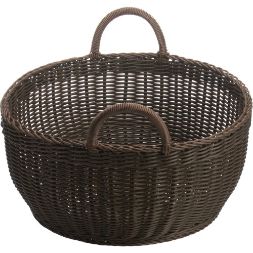 Westmark Füllkorb rund mit 2 Henkeln, Ø 42 x 19 cm, braun